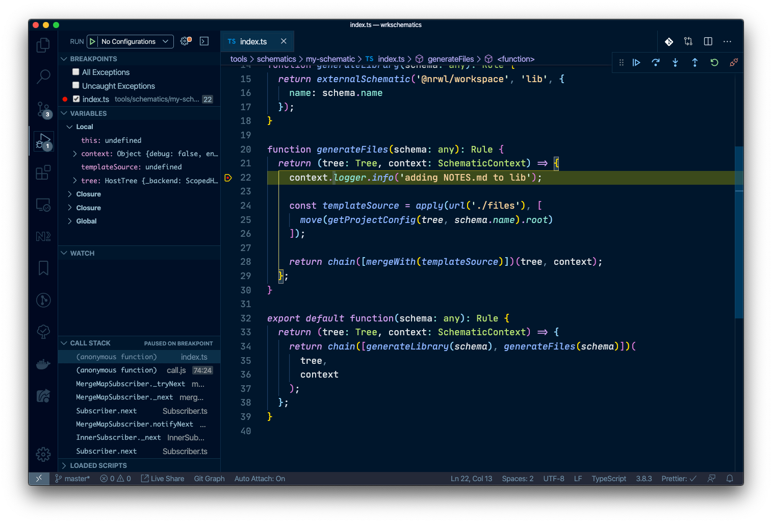 vscode-schematics-debug